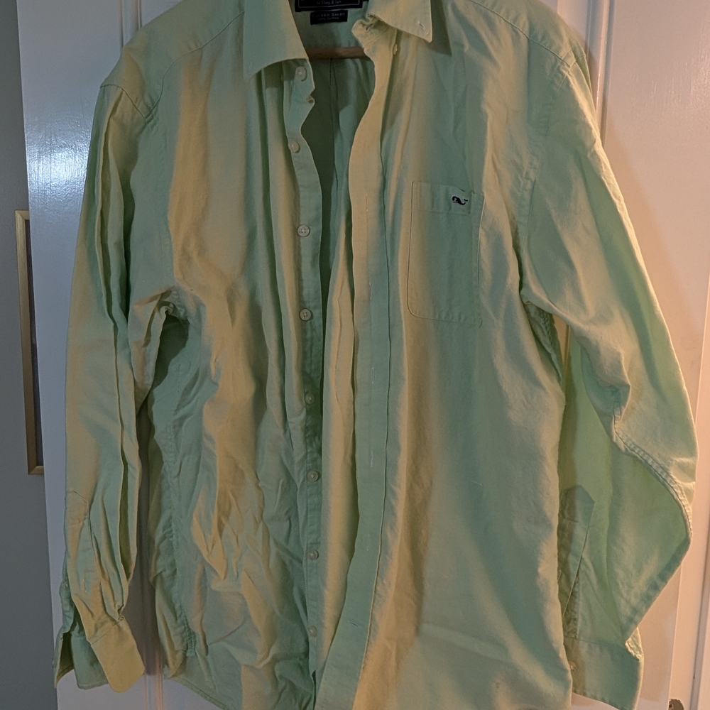 Vineyard Vines Men's Pastel Green Shirt Jacket